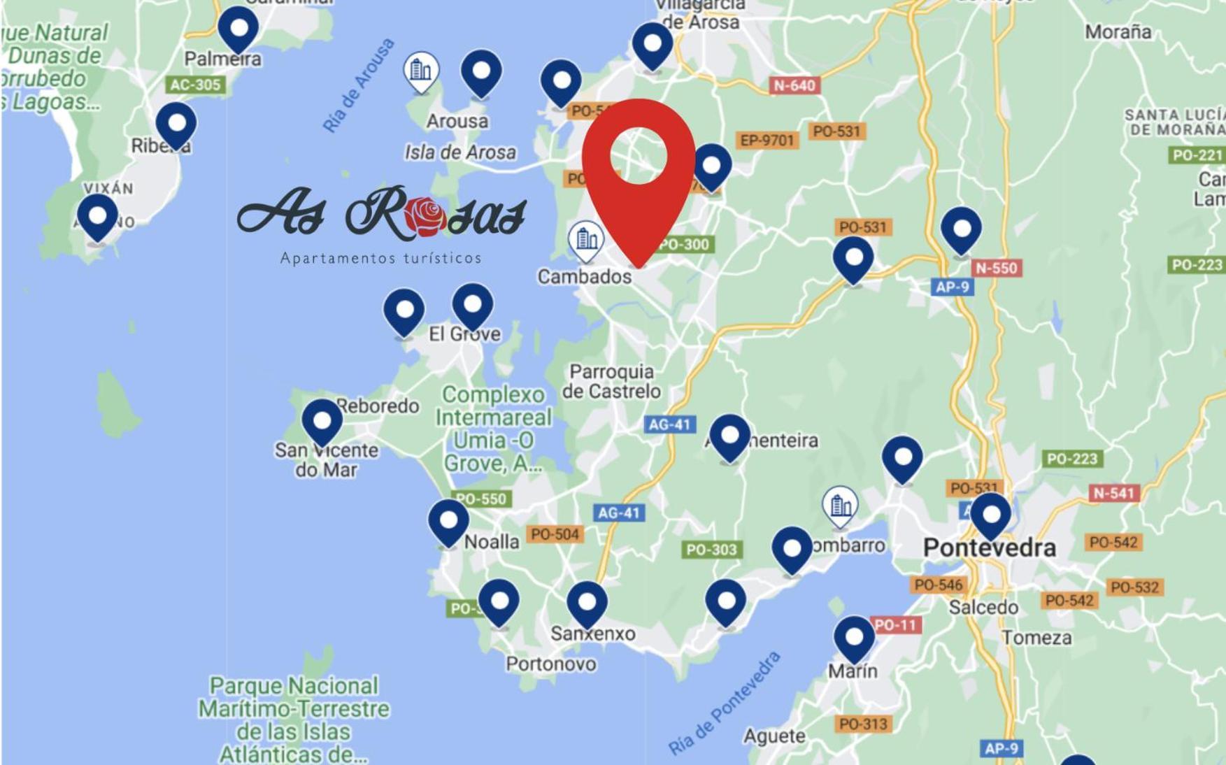 As Rosas Apartamentos Turisticos Cambados Eksteriør billede